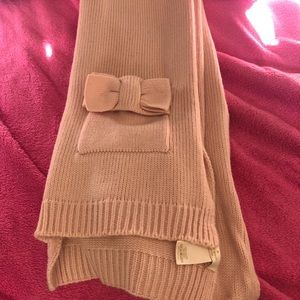 Blush Pink Kate Spade Scarf with Bow Pockets